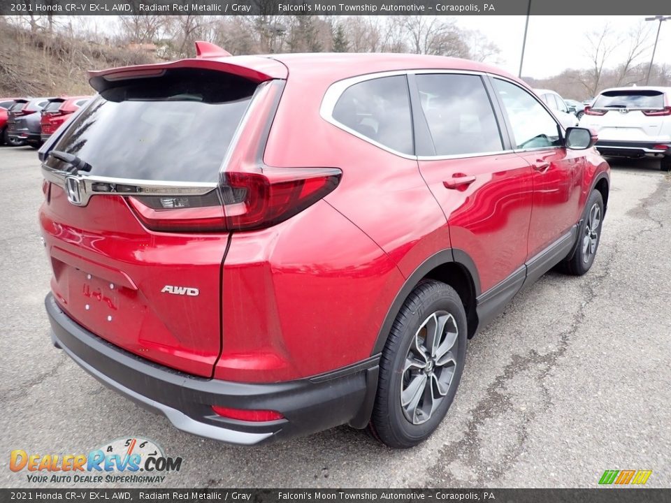 2021 Honda CR-V EX-L AWD Radiant Red Metallic / Gray Photo #4