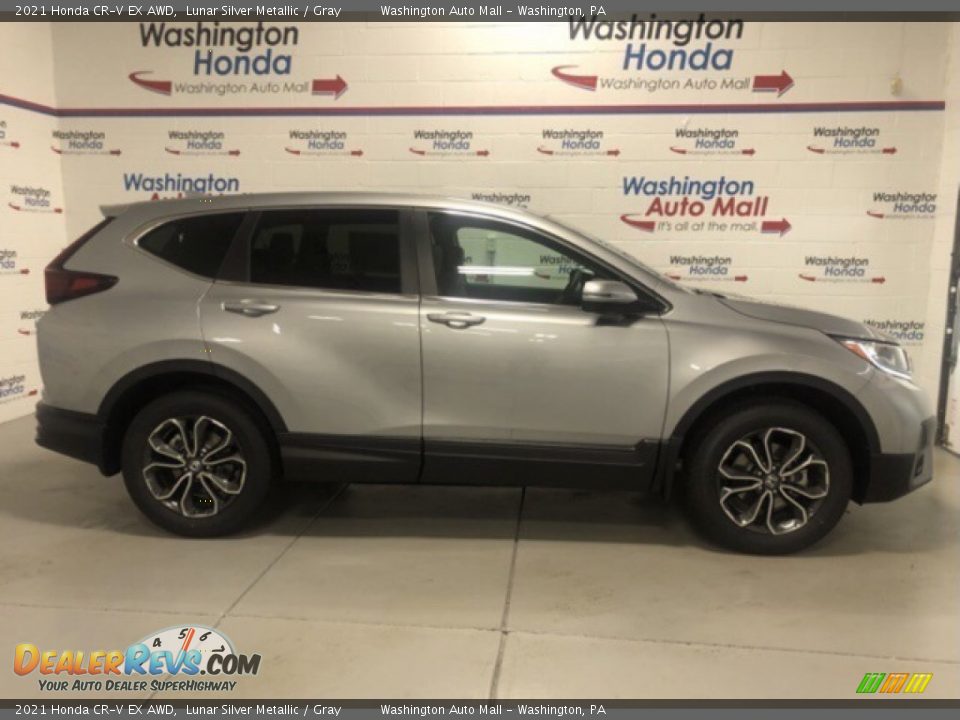 2021 Honda CR-V EX AWD Lunar Silver Metallic / Gray Photo #1