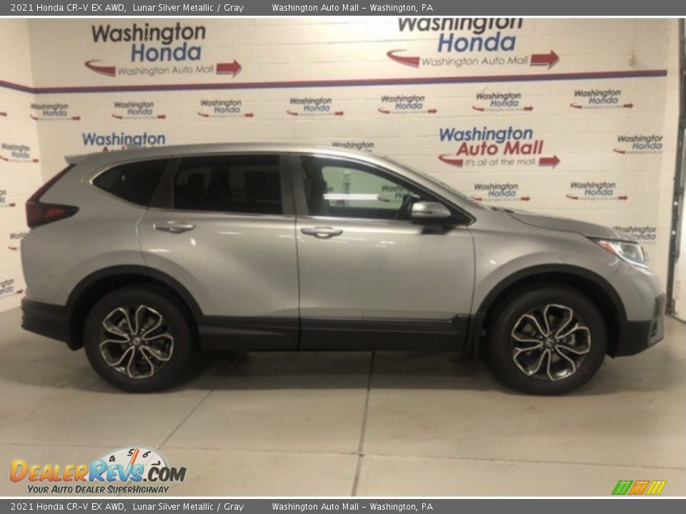 2021 Honda CR-V EX AWD Lunar Silver Metallic / Gray Photo #2