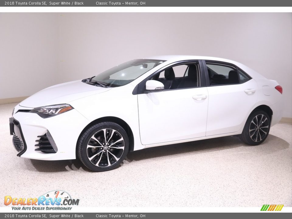 2018 Toyota Corolla SE Super White / Black Photo #3