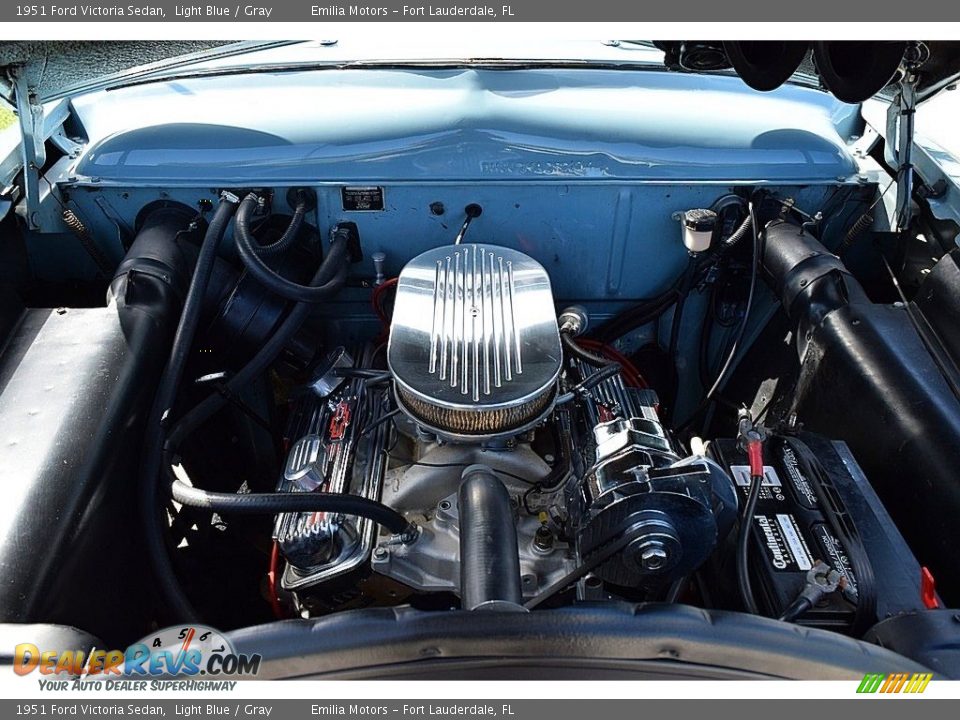 1951 Ford Victoria Sedan Light Blue / Gray Photo #72