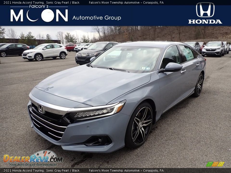 2021 Honda Accord Touring Sonic Gray Pearl / Black Photo #1