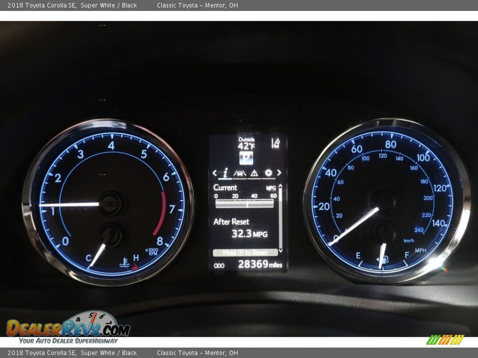 2018 Toyota Corolla SE Super White / Black Photo #8