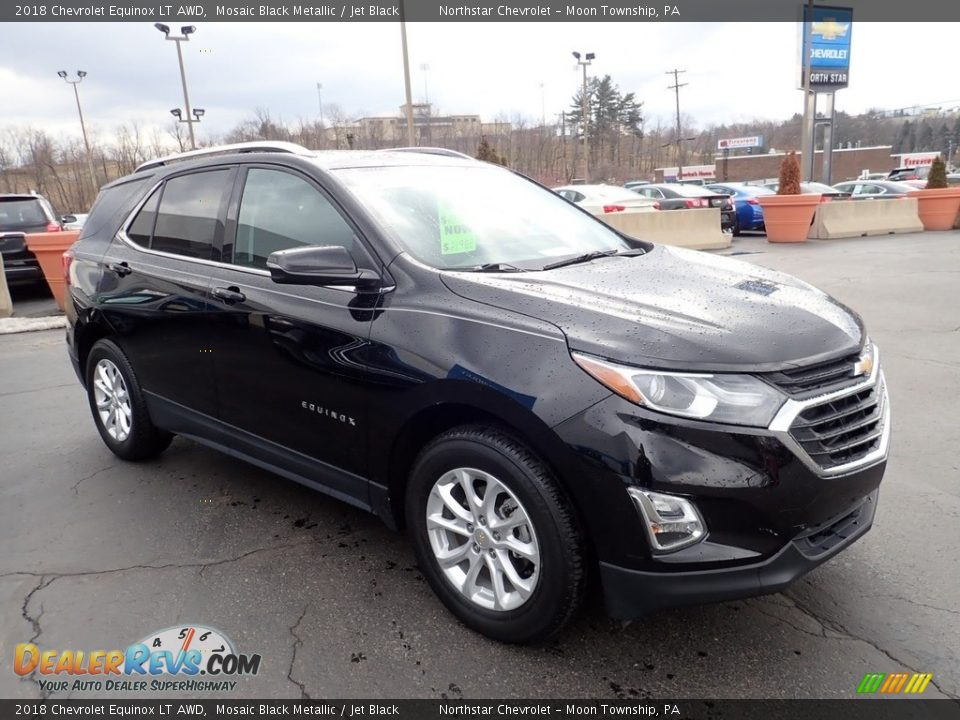 2018 Chevrolet Equinox LT AWD Mosaic Black Metallic / Jet Black Photo #11