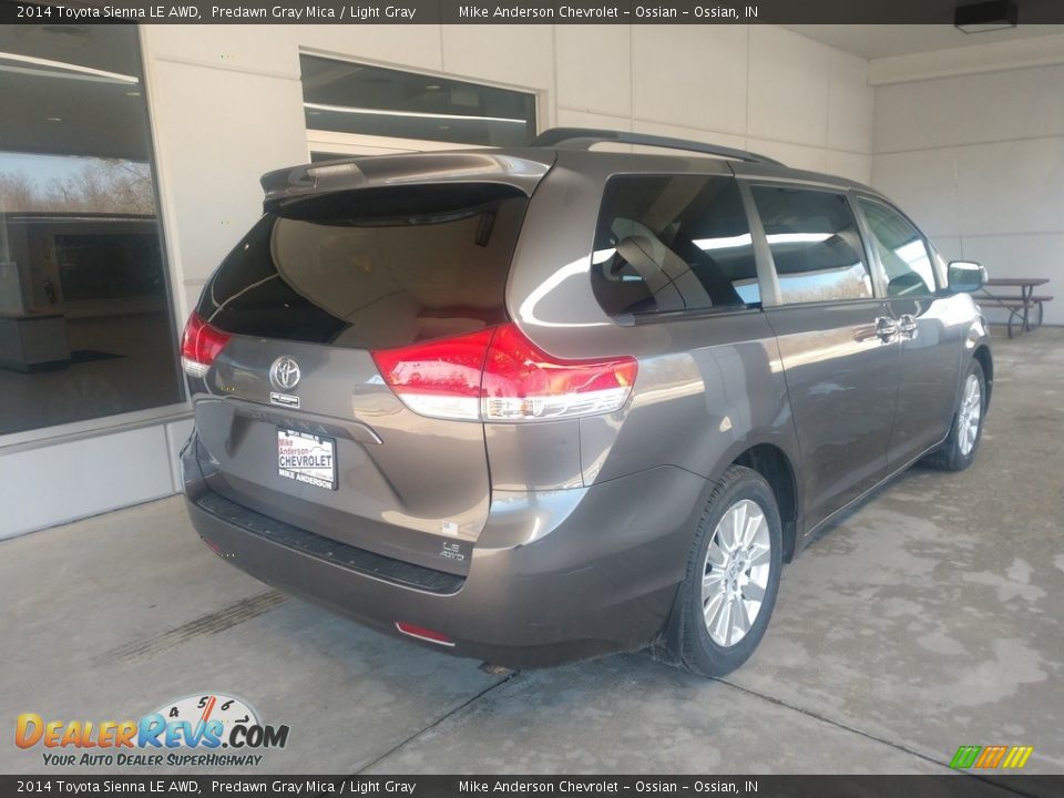 2014 Toyota Sienna LE AWD Predawn Gray Mica / Light Gray Photo #4