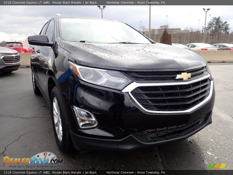 2018 Chevrolet Equinox LT AWD Mosaic Black Metallic / Jet Black Photo #12