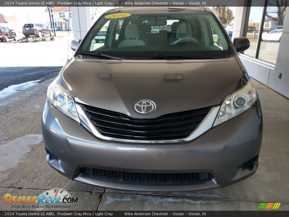 2014 Toyota Sienna LE AWD Predawn Gray Mica / Light Gray Photo #9