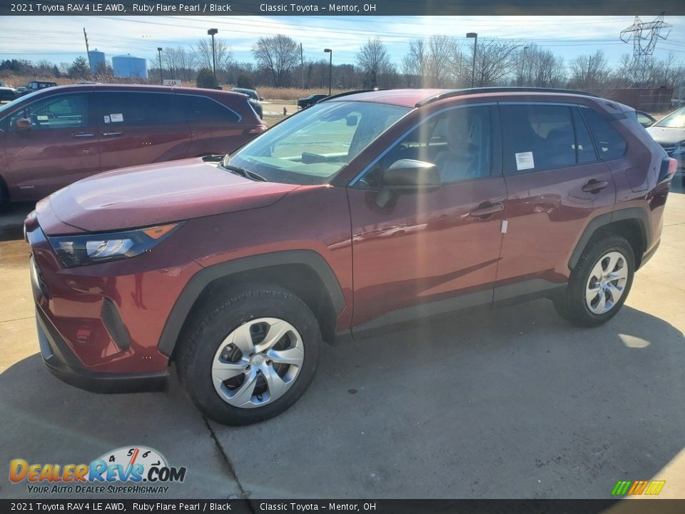 2021 Toyota RAV4 LE AWD Ruby Flare Pearl / Black Photo #1