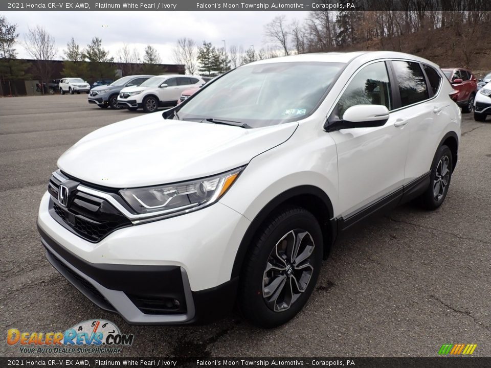 Front 3/4 View of 2021 Honda CR-V EX AWD Photo #1