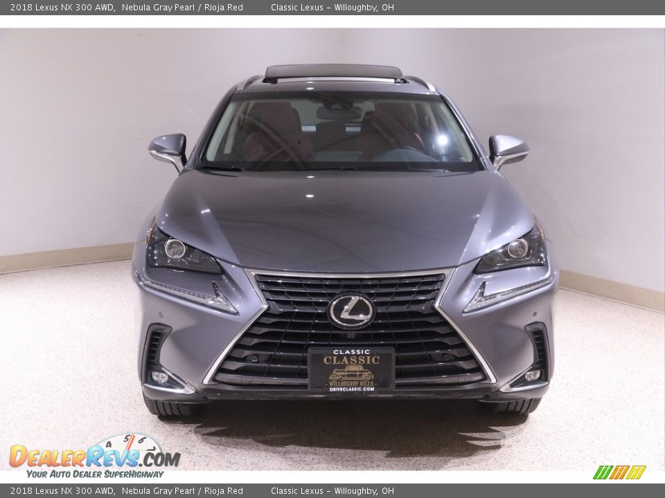 2018 Lexus NX 300 AWD Nebula Gray Pearl / Rioja Red Photo #2