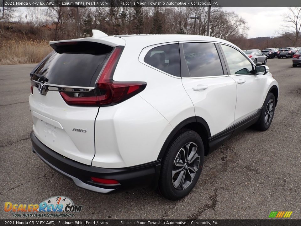 2021 Honda CR-V EX AWD Platinum White Pearl / Ivory Photo #3