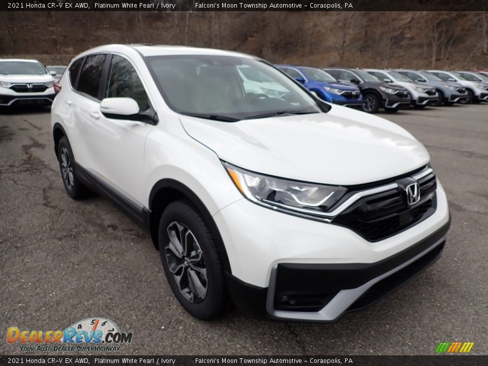 2021 Honda CR-V EX AWD Platinum White Pearl / Ivory Photo #4