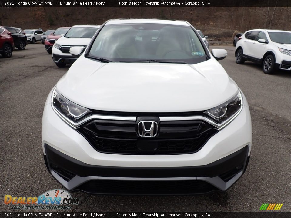 2021 Honda CR-V EX AWD Platinum White Pearl / Ivory Photo #5