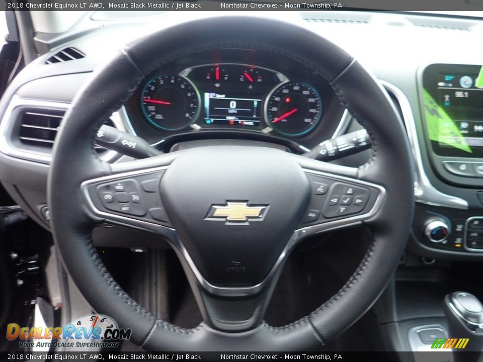 2018 Chevrolet Equinox LT AWD Mosaic Black Metallic / Jet Black Photo #26