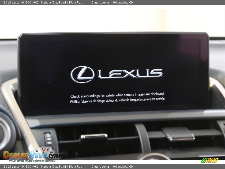2018 Lexus NX 300 AWD Nebula Gray Pearl / Rioja Red Photo #10