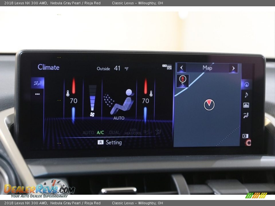 2018 Lexus NX 300 AWD Nebula Gray Pearl / Rioja Red Photo #14