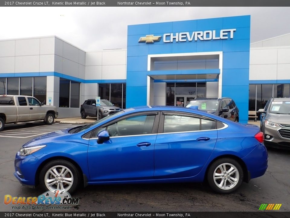 2017 Chevrolet Cruze LT Kinetic Blue Metallic / Jet Black Photo #3