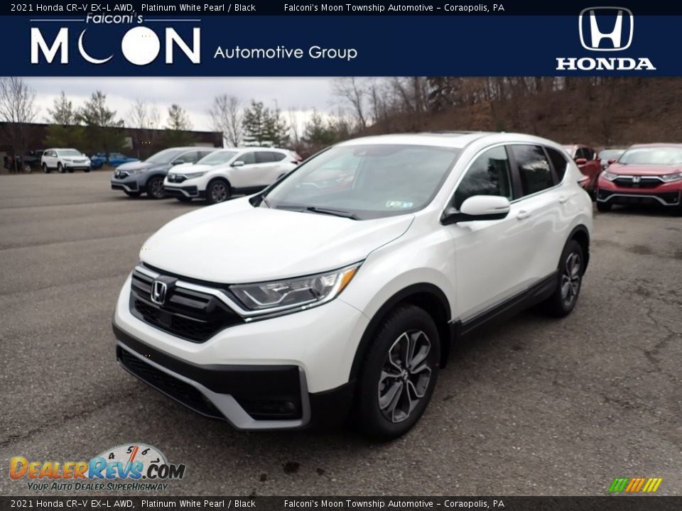 2021 Honda CR-V EX-L AWD Platinum White Pearl / Black Photo #1