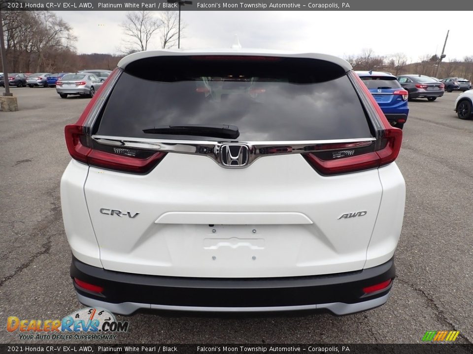 2021 Honda CR-V EX-L AWD Platinum White Pearl / Black Photo #3