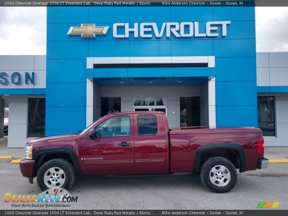 Deep Ruby Red Metallic 2009 Chevrolet Silverado 1500 LT Extended Cab Photo #1