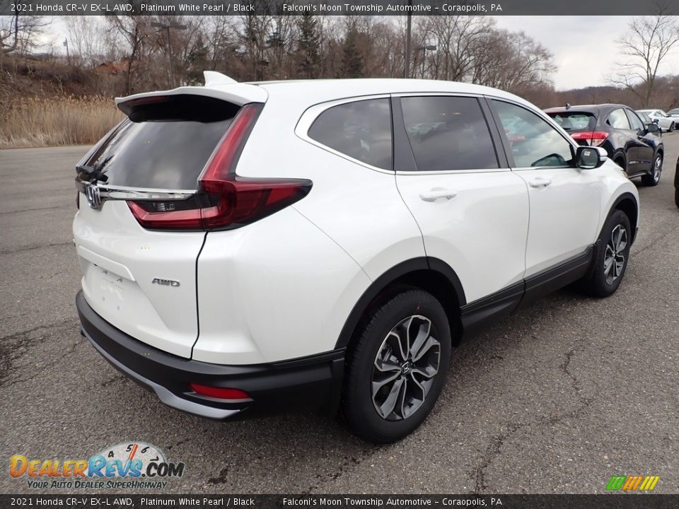 2021 Honda CR-V EX-L AWD Platinum White Pearl / Black Photo #4