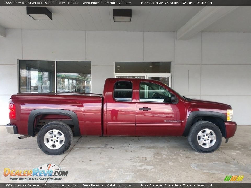 Deep Ruby Red Metallic 2009 Chevrolet Silverado 1500 LT Extended Cab Photo #3