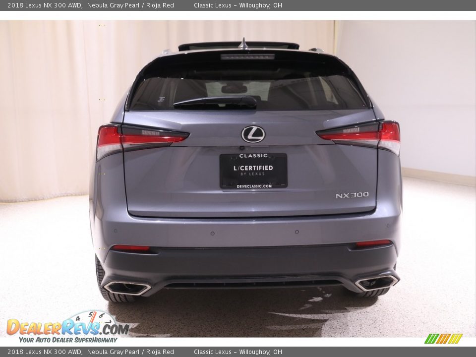 2018 Lexus NX 300 AWD Nebula Gray Pearl / Rioja Red Photo #22
