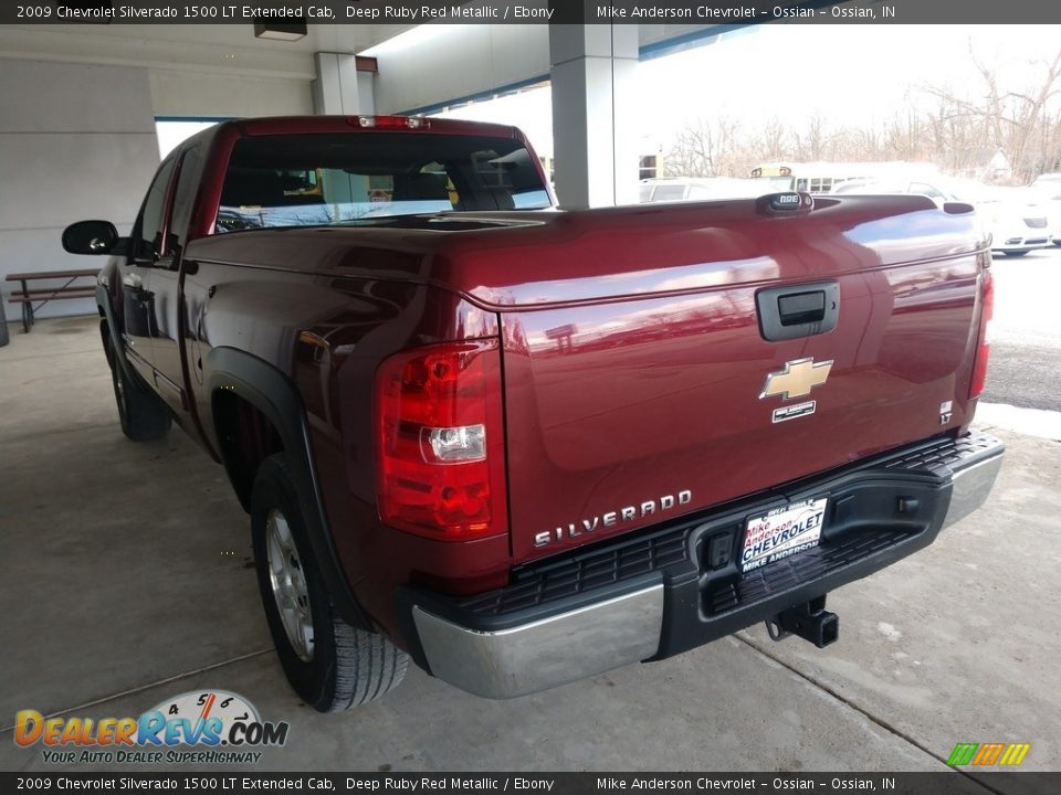 2009 Chevrolet Silverado 1500 LT Extended Cab Deep Ruby Red Metallic / Ebony Photo #7