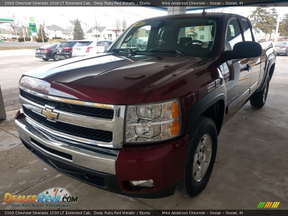 2009 Chevrolet Silverado 1500 LT Extended Cab Deep Ruby Red Metallic / Ebony Photo #8