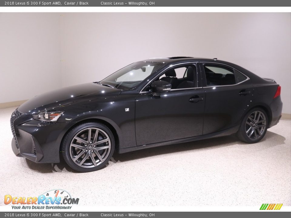 2018 Lexus IS 300 F Sport AWD Caviar / Black Photo #3