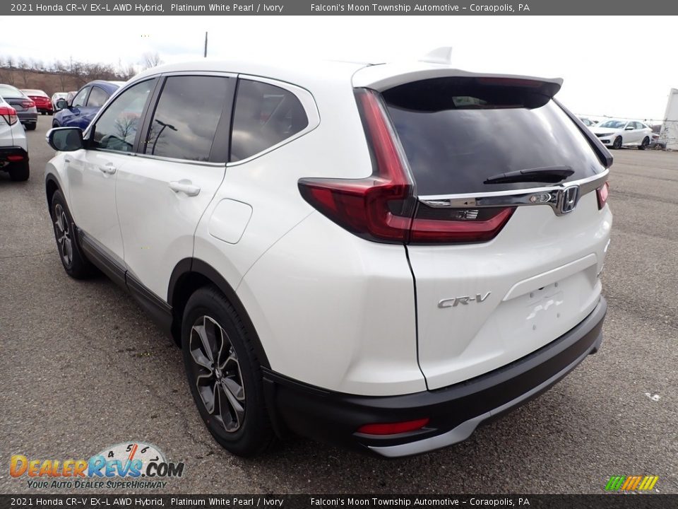 2021 Honda CR-V EX-L AWD Hybrid Platinum White Pearl / Ivory Photo #2