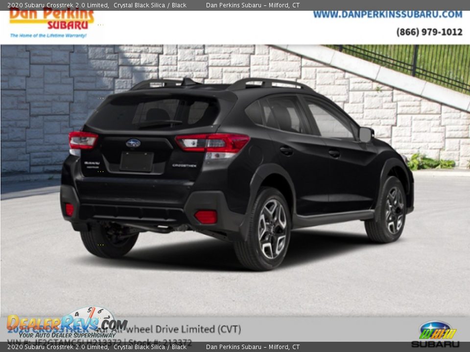 2020 Subaru Crosstrek 2.0 Limited Crystal Black Silica / Black Photo #3