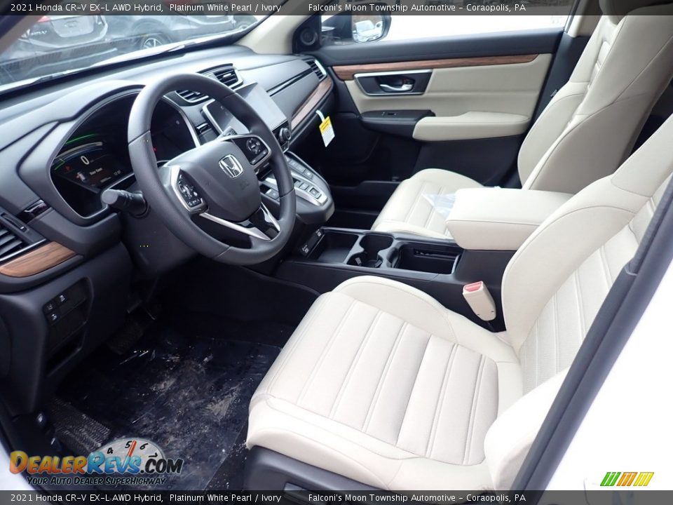 Ivory Interior - 2021 Honda CR-V EX-L AWD Hybrid Photo #8