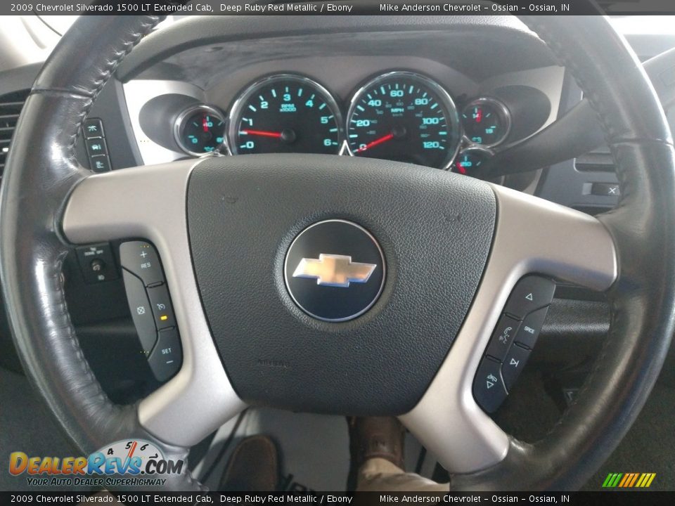 2009 Chevrolet Silverado 1500 LT Extended Cab Deep Ruby Red Metallic / Ebony Photo #25