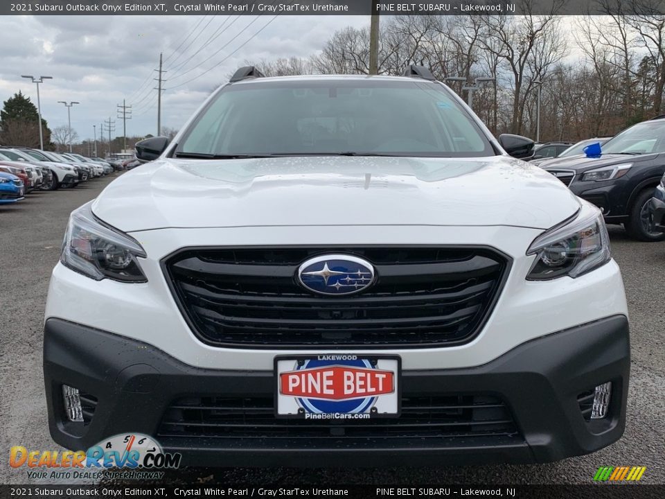 2021 Subaru Outback Onyx Edition XT Crystal White Pearl / Gray StarTex Urethane Photo #3