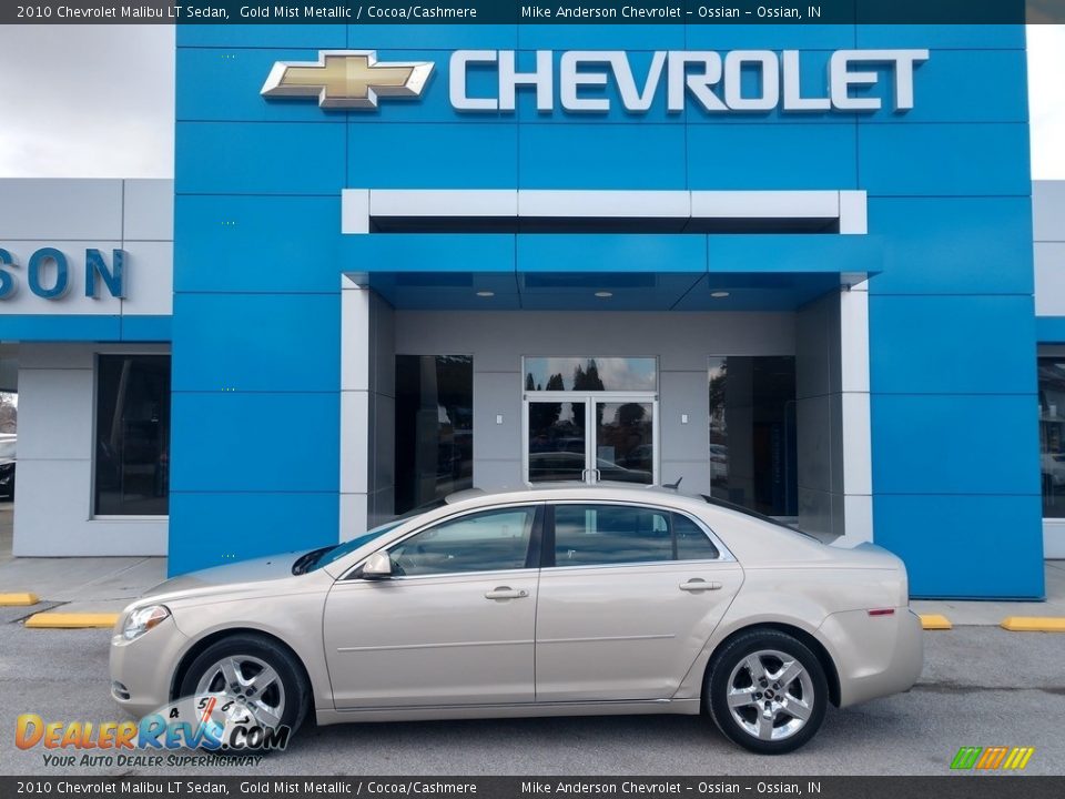 2010 Chevrolet Malibu LT Sedan Gold Mist Metallic / Cocoa/Cashmere Photo #1