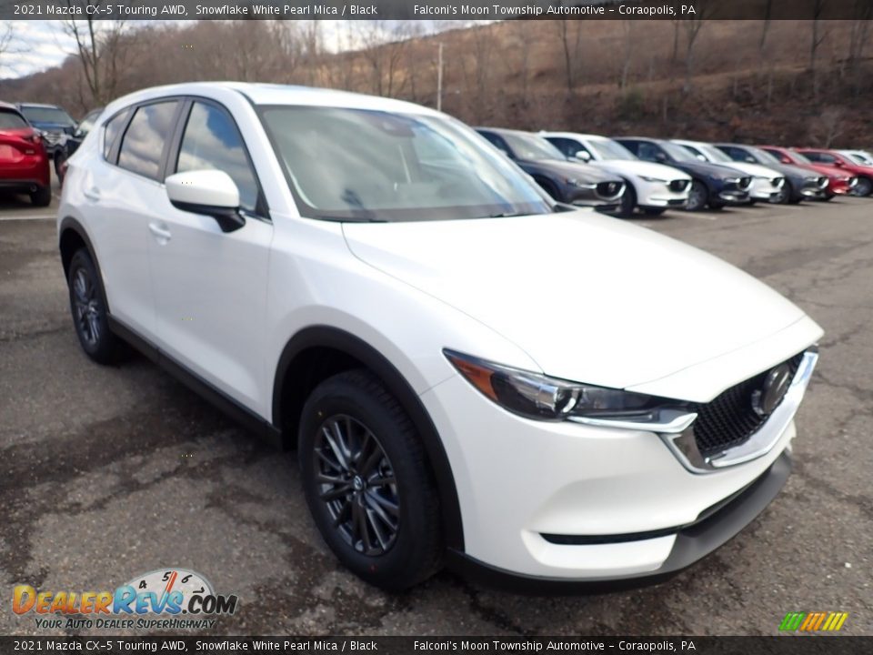 2021 Mazda CX-5 Touring AWD Snowflake White Pearl Mica / Black Photo #3