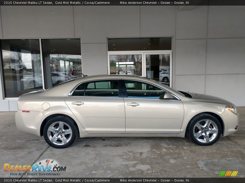 2010 Chevrolet Malibu LT Sedan Gold Mist Metallic / Cocoa/Cashmere Photo #3