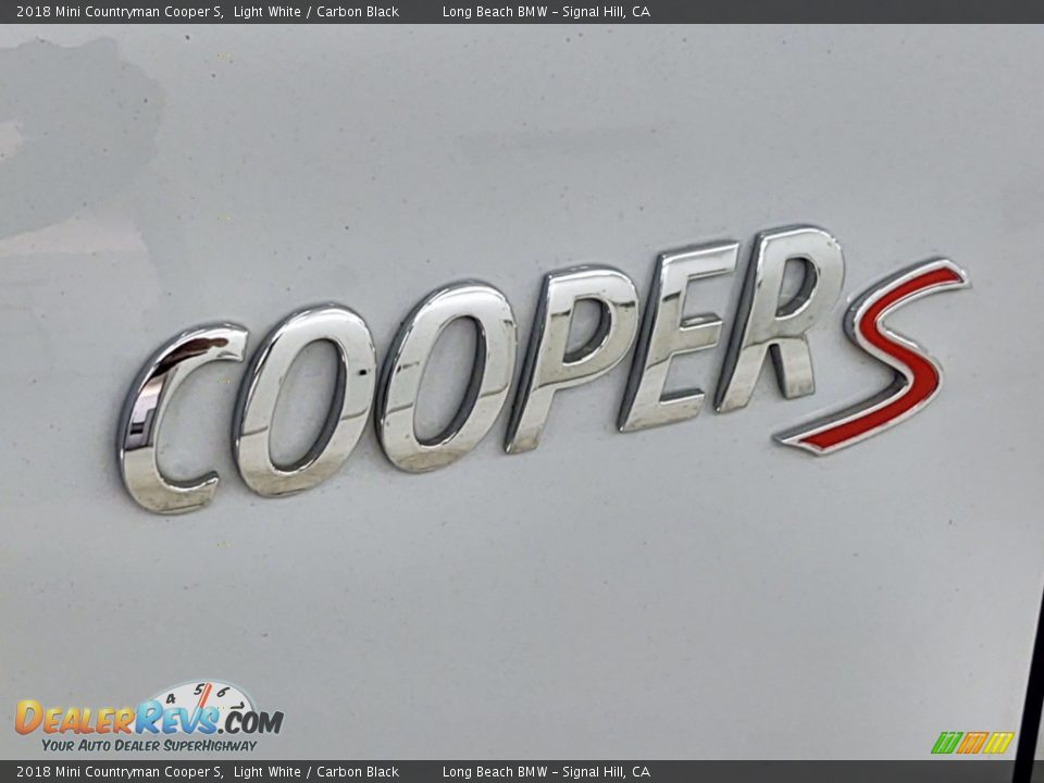 2018 Mini Countryman Cooper S Light White / Carbon Black Photo #11
