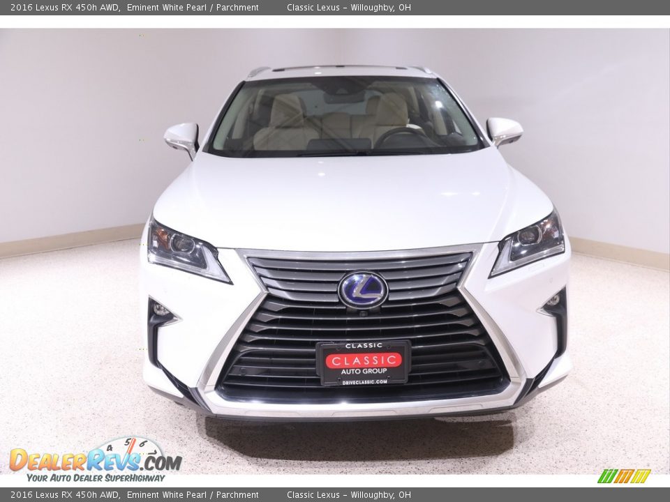 2016 Lexus RX 450h AWD Eminent White Pearl / Parchment Photo #2