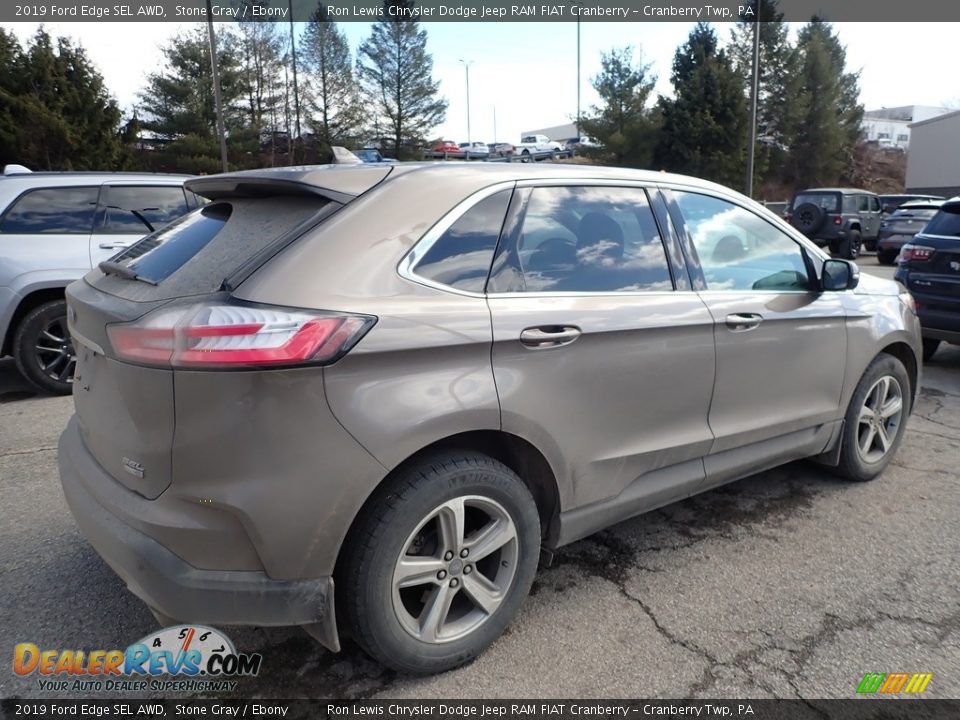 2019 Ford Edge SEL AWD Stone Gray / Ebony Photo #3