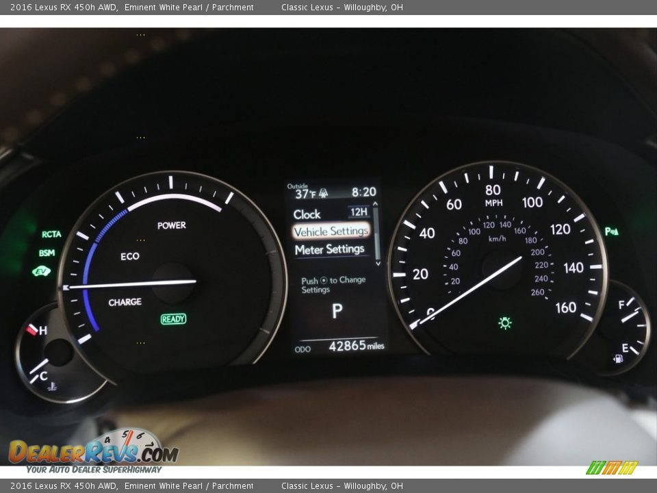 2016 Lexus RX 450h AWD Gauges Photo #8