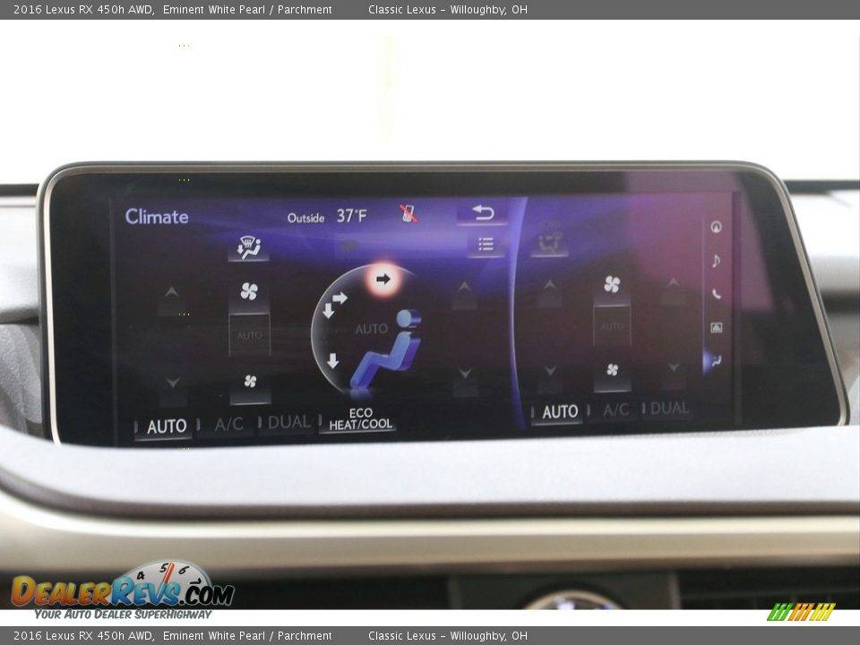 Controls of 2016 Lexus RX 450h AWD Photo #16