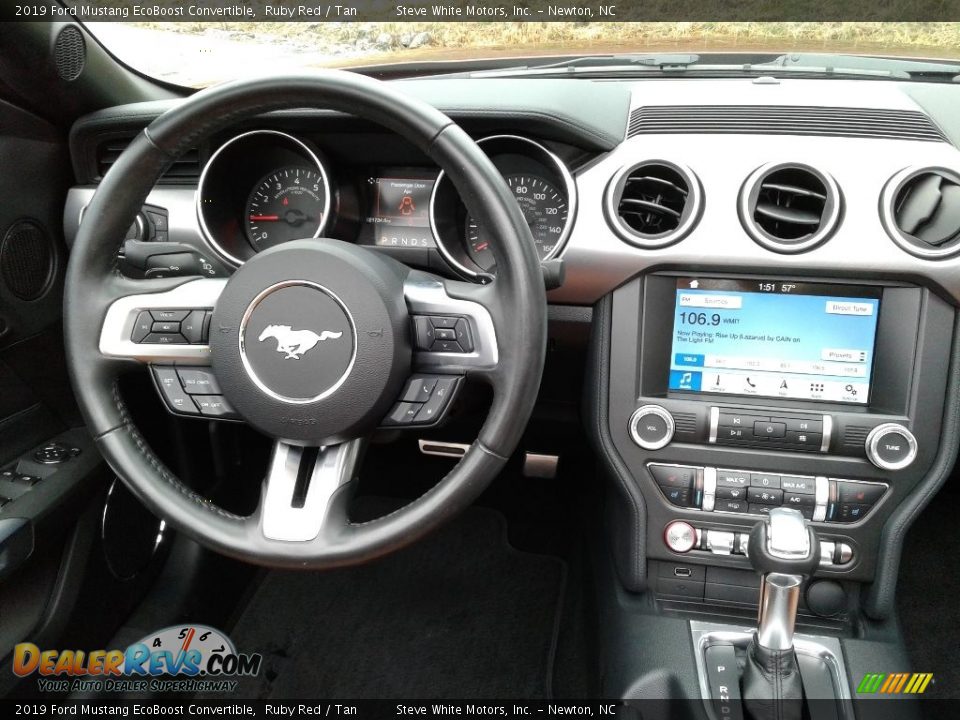 2019 Ford Mustang EcoBoost Convertible Ruby Red / Tan Photo #17