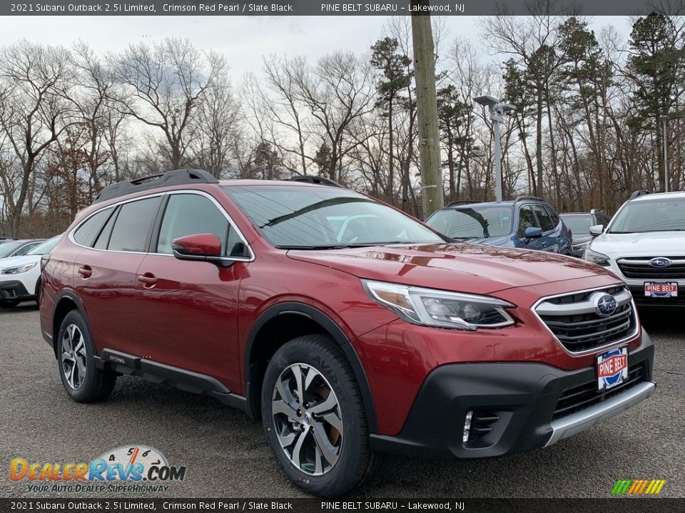 2021 Subaru Outback 2.5i Limited Crimson Red Pearl / Slate Black Photo #1