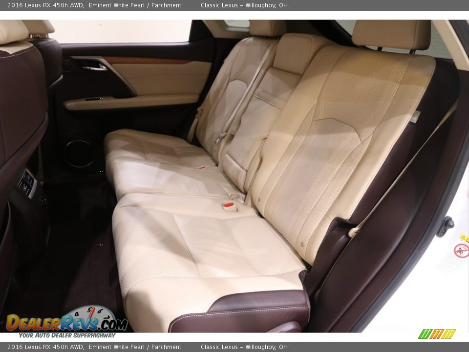 Rear Seat of 2016 Lexus RX 450h AWD Photo #24