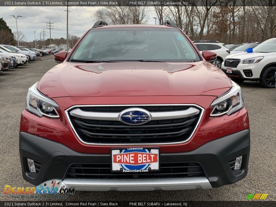 2021 Subaru Outback 2.5i Limited Crimson Red Pearl / Slate Black Photo #3