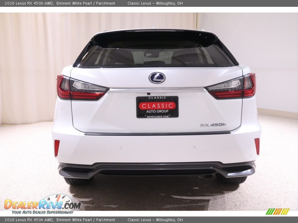 2016 Lexus RX 450h AWD Eminent White Pearl / Parchment Photo #26