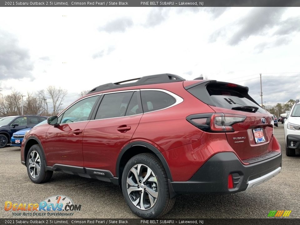 2021 Subaru Outback 2.5i Limited Crimson Red Pearl / Slate Black Photo #6