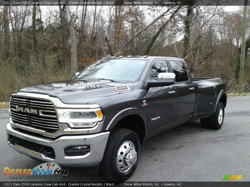 2021 Ram 3500 Laramie Crew Cab 4x4 Granite Crystal Metallic / Black Photo #2